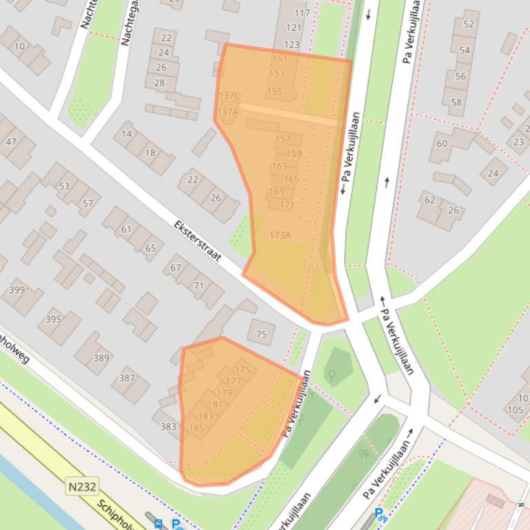 Kaart van postcodegebied 1171ED.