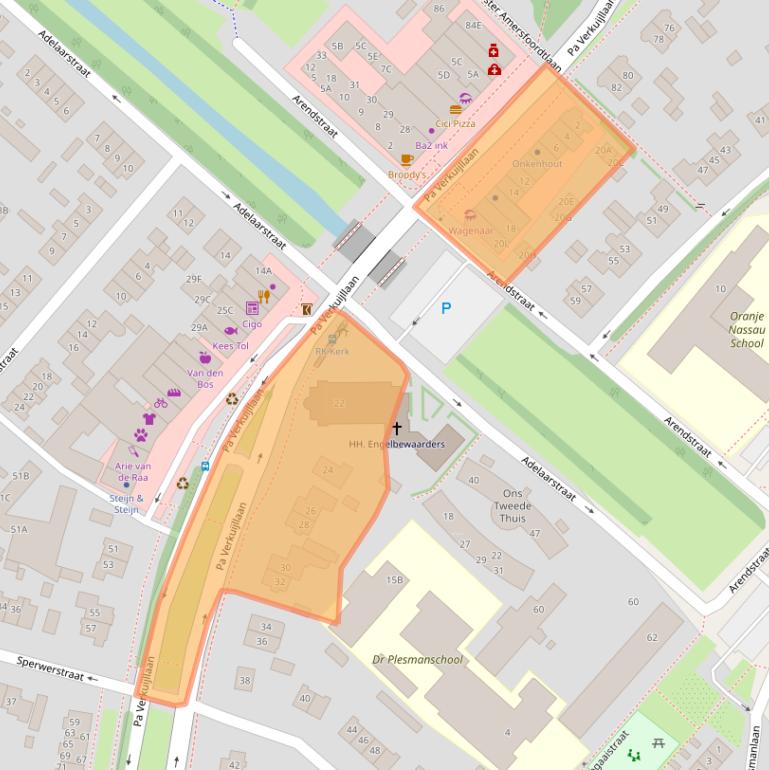 Kaart van postcodegebied 1171EE.