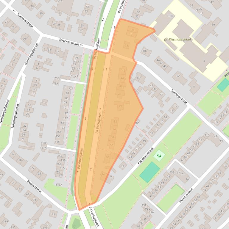 Kaart van postcodegebied 1171EG.