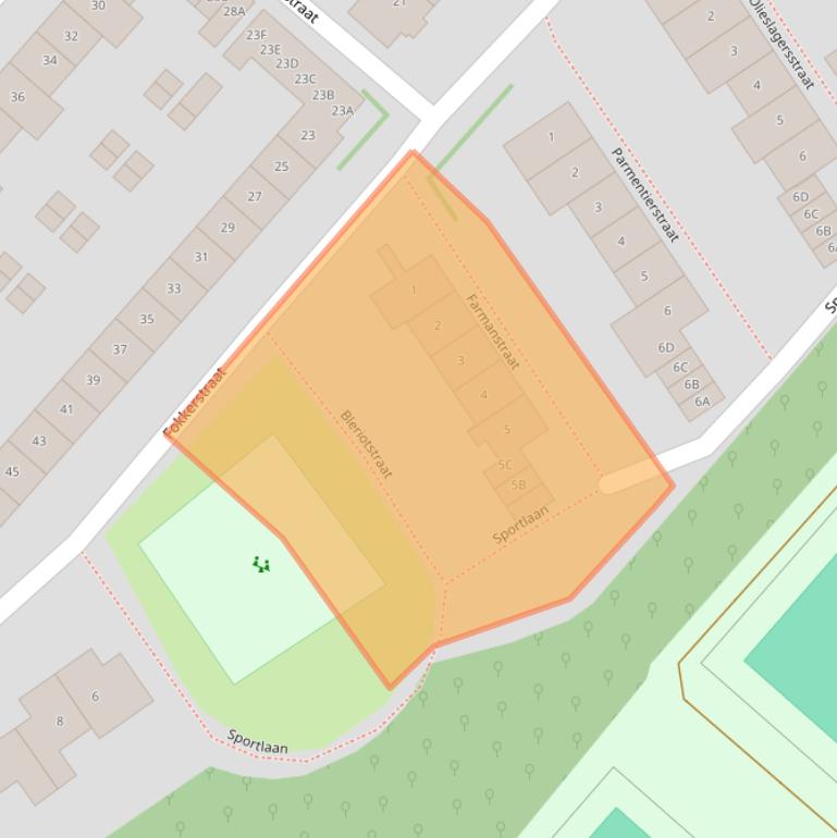 Kaart van postcodegebied 1171GB.