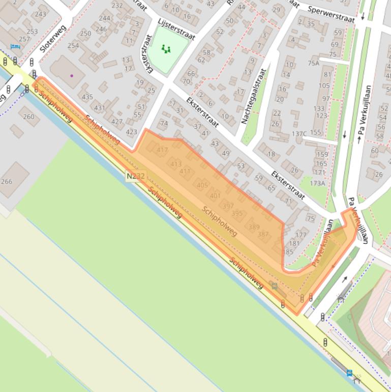 Kaart van postcodegebied 1171GD.