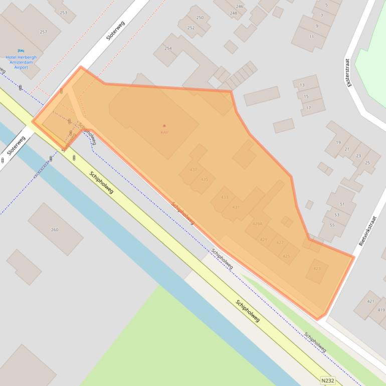 Kaart van postcodegebied 1171GE.