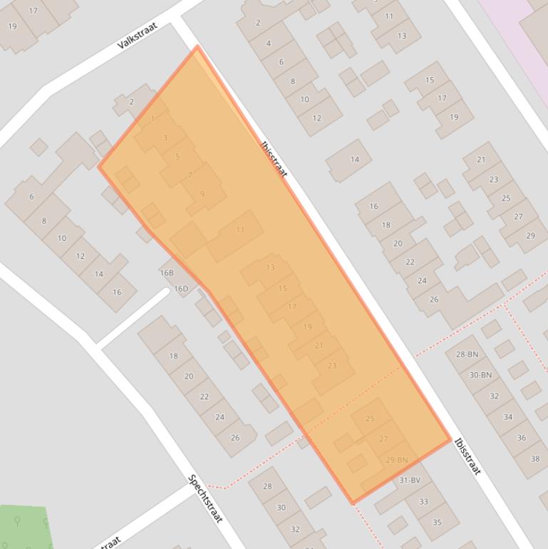 Kaart van postcodegebied 1171GS.