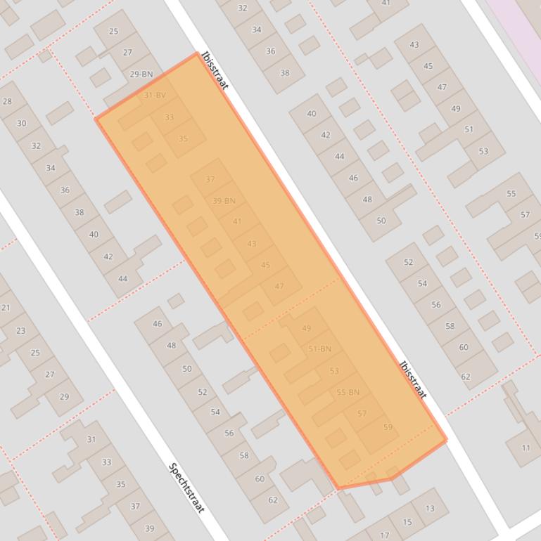 Kaart van postcodegebied 1171GT.