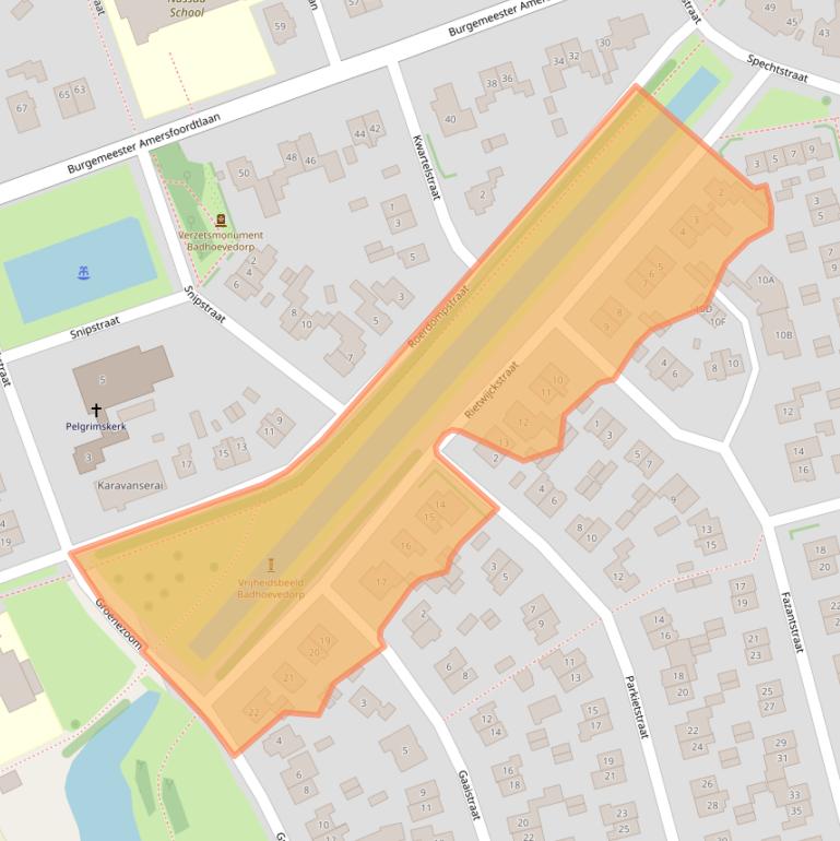 Kaart van postcodegebied 1171HD.