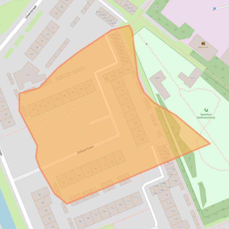 Kaart van postcodegebied 1171HH.