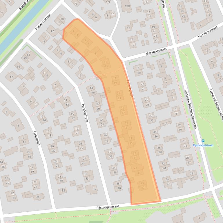 Kaart van postcodegebied 1171HR.