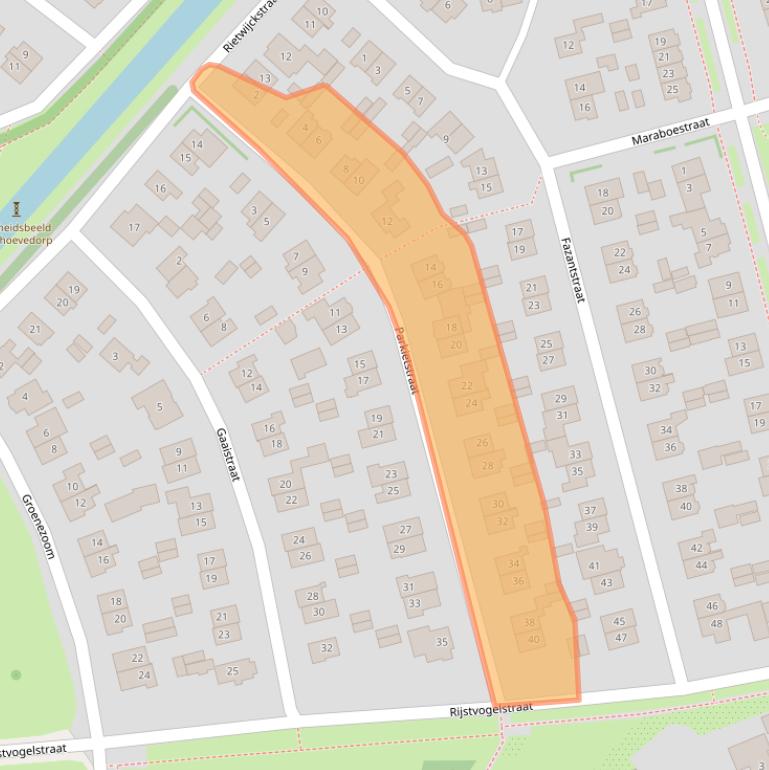 Kaart van postcodegebied 1171HV.
