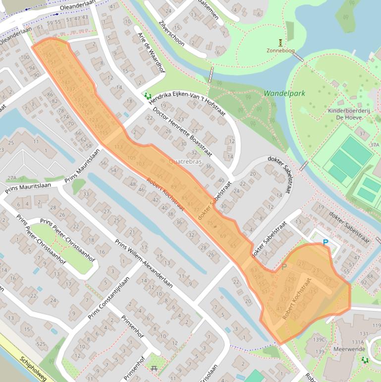 Kaart van postcodegebied 1171HZ.