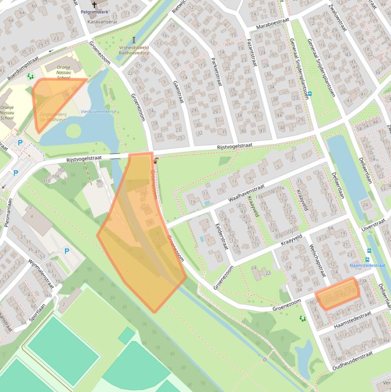 Kaart van postcodegebied 1171JA.