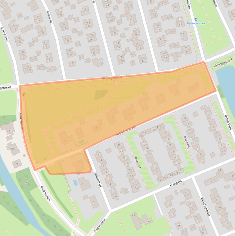 Kaart van postcodegebied 1171JC.