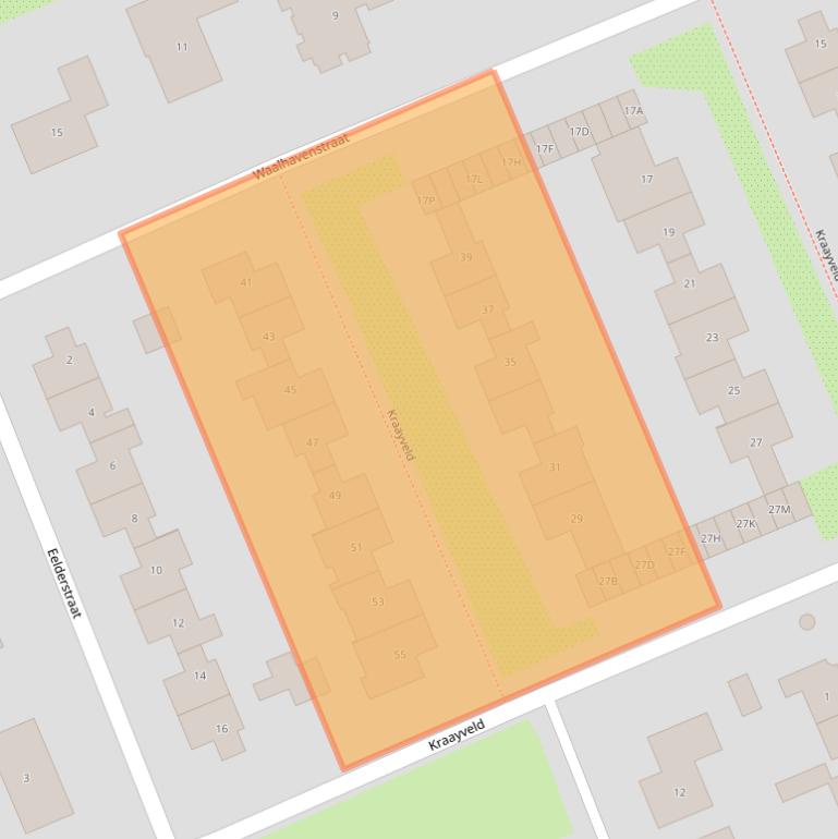 Kaart van postcodegebied 1171JG.