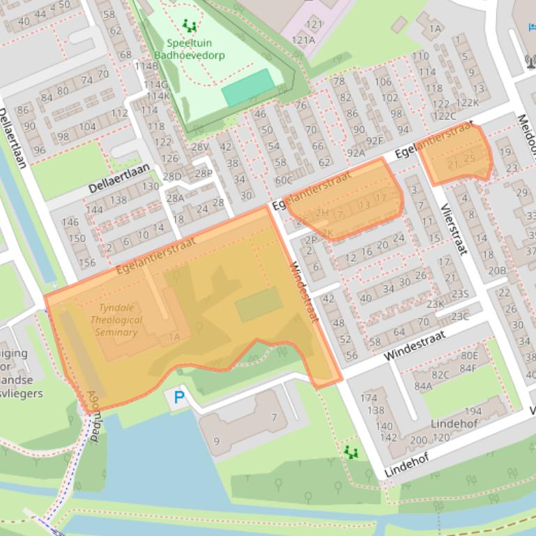 Kaart van postcodegebied 1171JM.