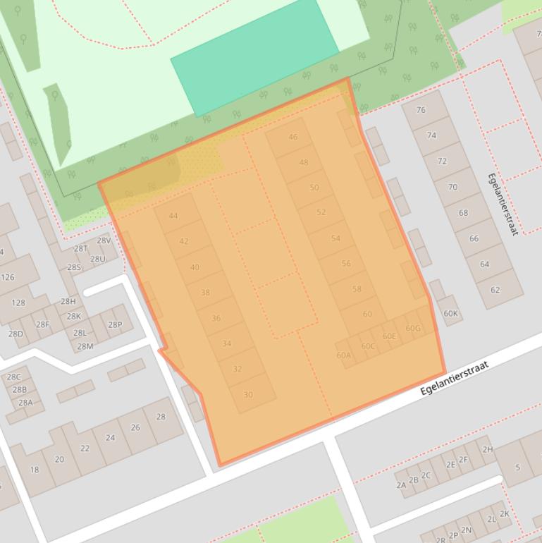 Kaart van postcodegebied 1171JP.