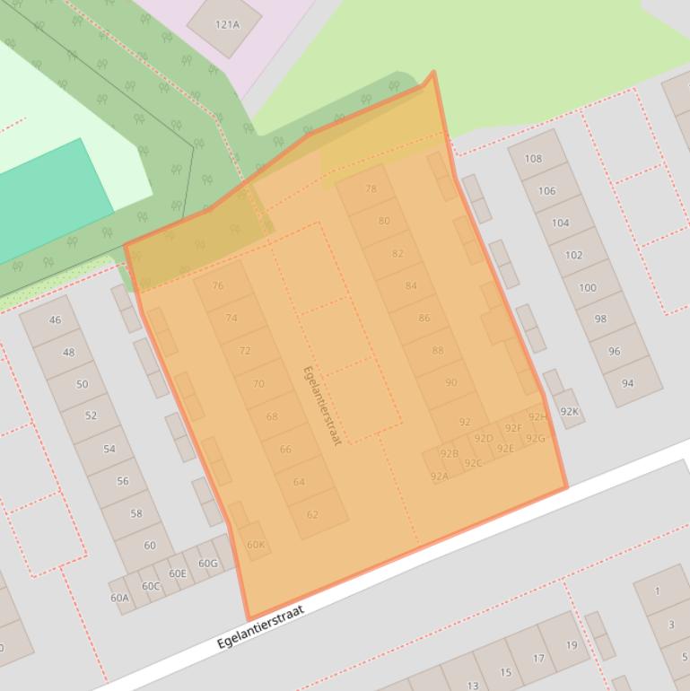 Kaart van postcodegebied 1171JR.