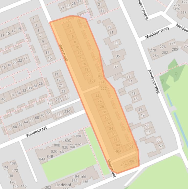 Kaart van postcodegebied 1171JZ.