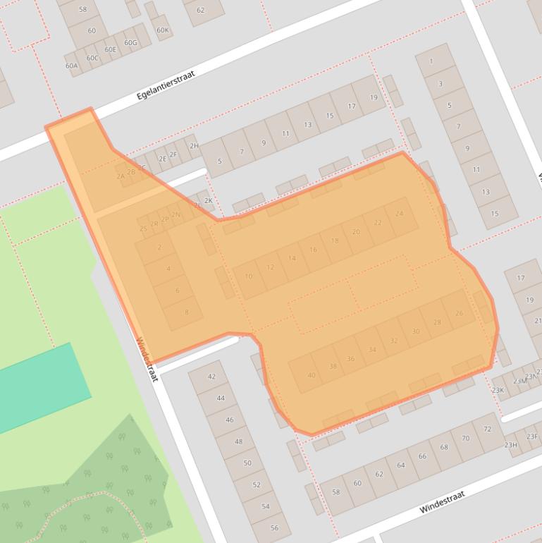 Kaart van postcodegebied 1171KA.