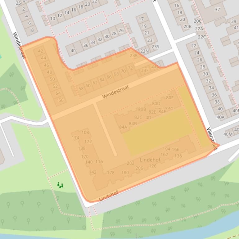 Kaart van postcodegebied 1171KB.