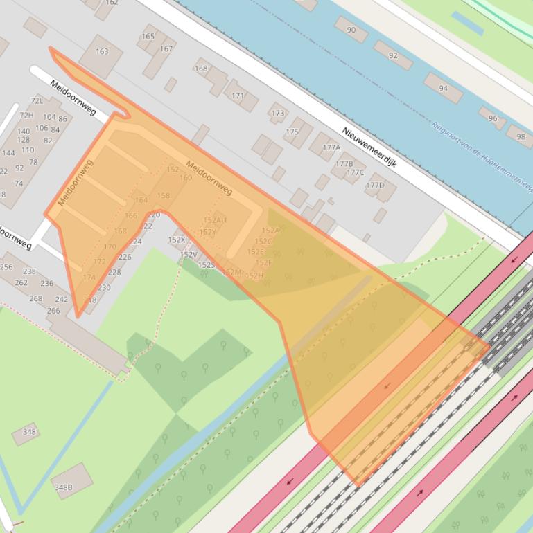 Kaart van postcodegebied 1171KD.