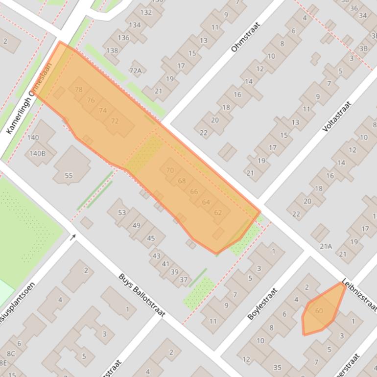 Kaart van postcodegebied 1171KH.