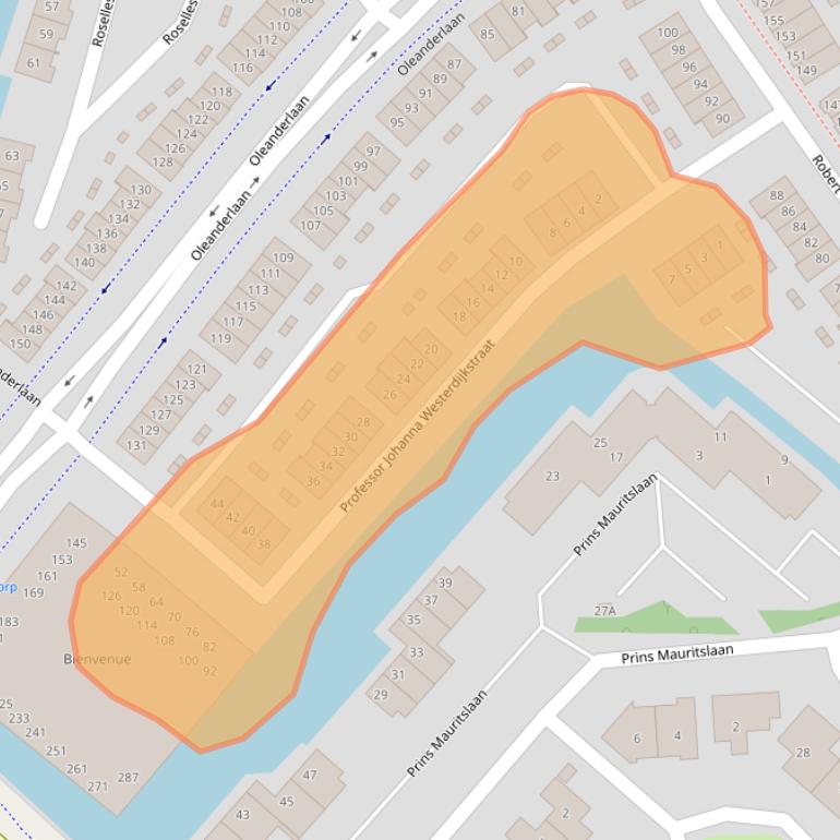 Kaart van postcodegebied 1171KM.