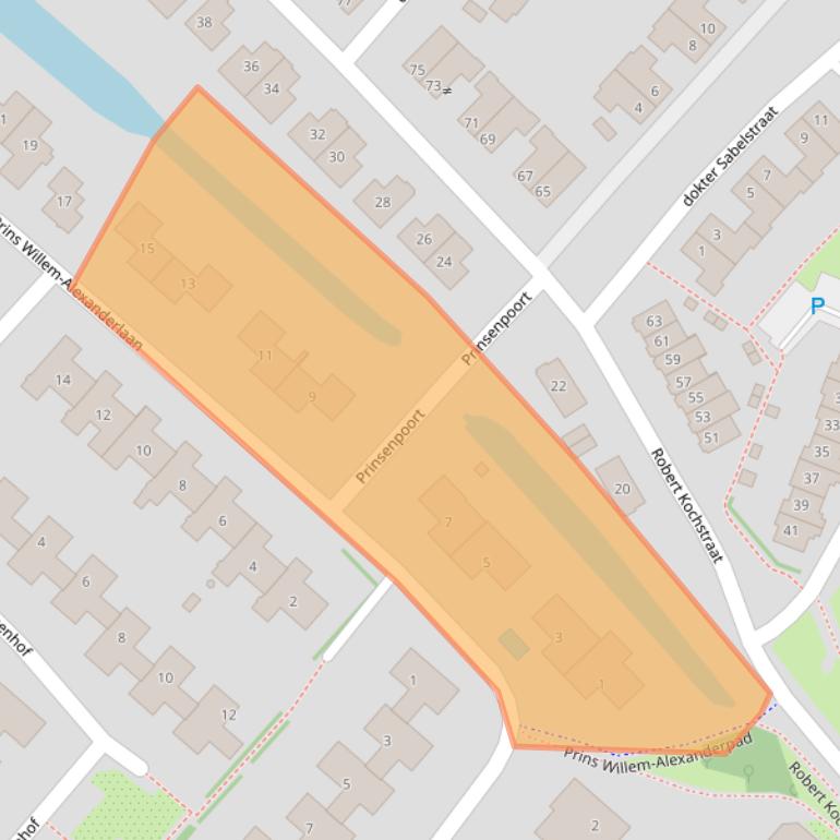 Kaart van postcodegebied 1171LA.