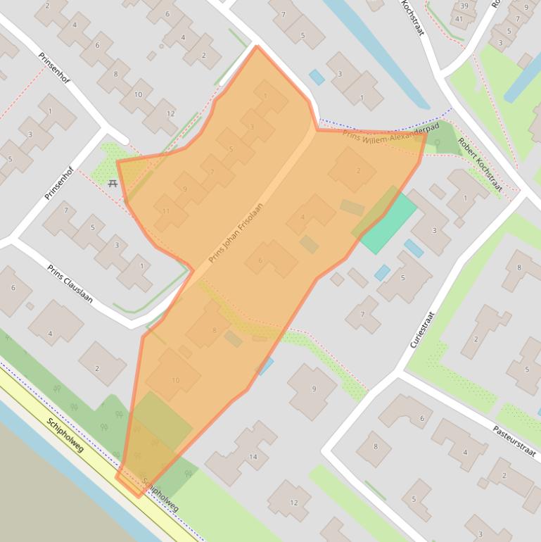 Kaart van postcodegebied 1171LC.