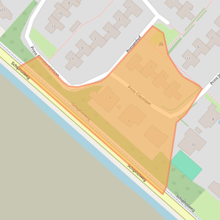 Kaart van postcodegebied 1171LD.