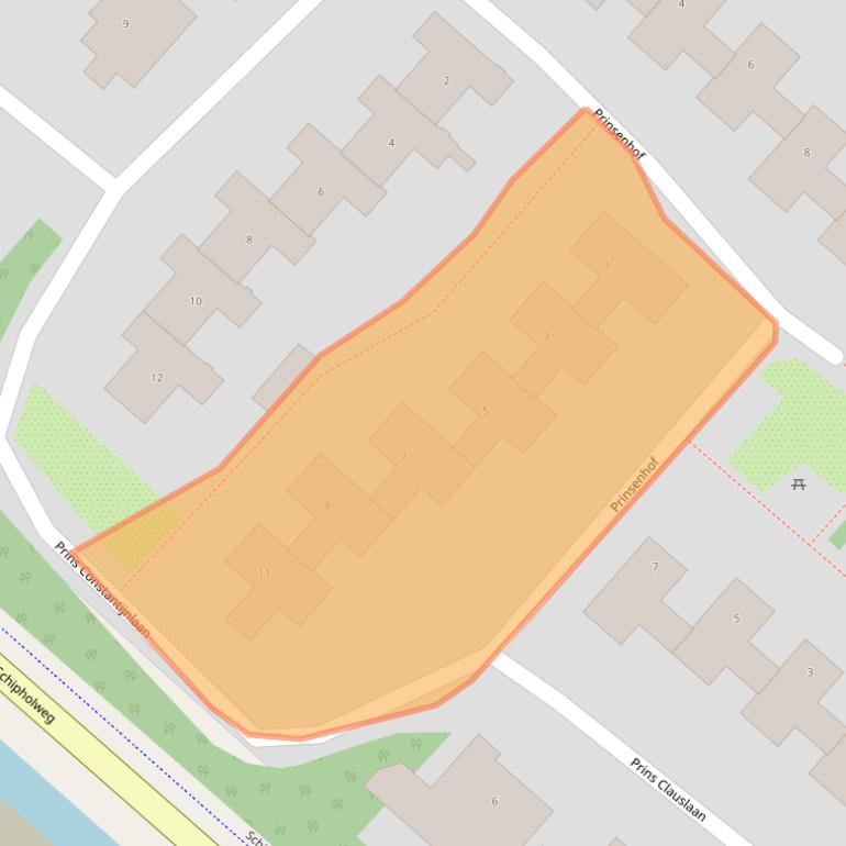 Kaart van postcodegebied 1171LE.