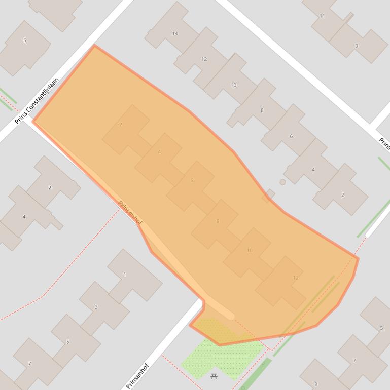 Kaart van postcodegebied 1171LG.