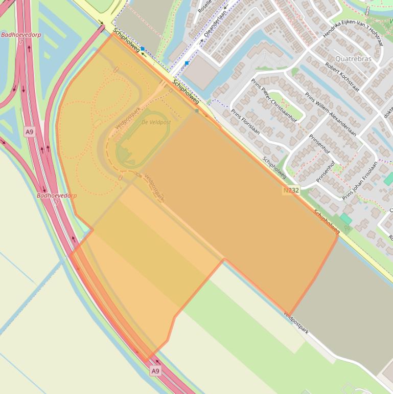 Kaart van postcodegebied 1171LM.