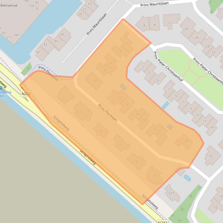 Kaart van postcodegebied 1171LN.