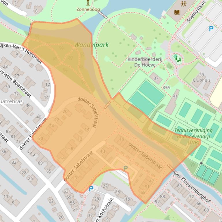 Kaart van postcodegebied 1171LS.