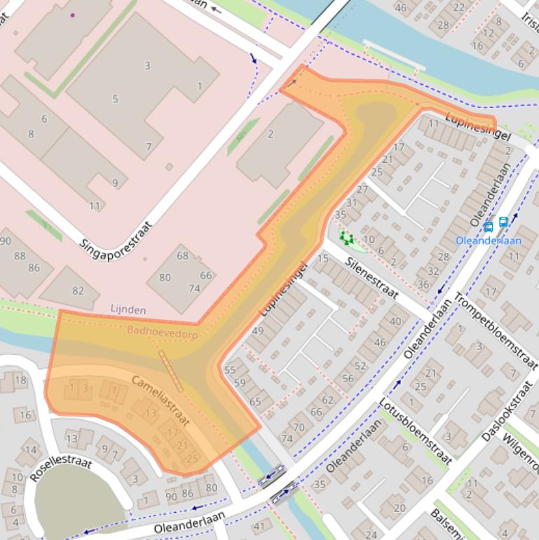 Kaart van postcodegebied 1171LX.