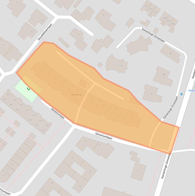Kaart van postcodegebied 1171MA.