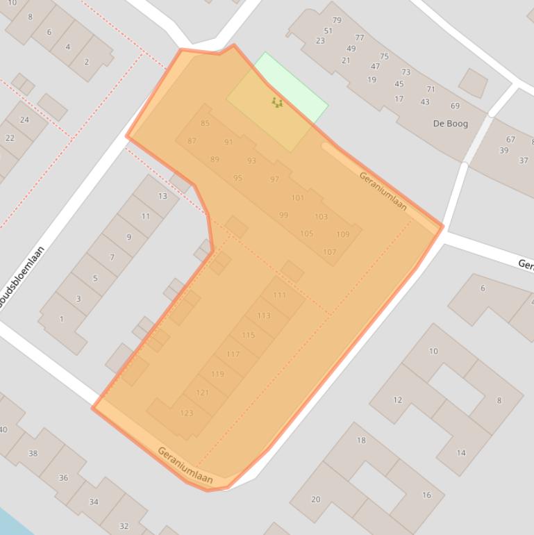 Kaart van postcodegebied 1171MB.