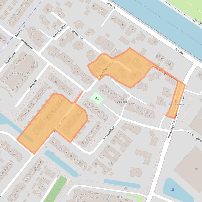 Kaart van postcodegebied 1171MD.