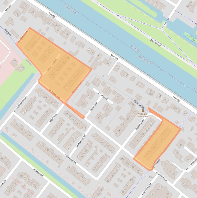 Kaart van postcodegebied 1171MG.