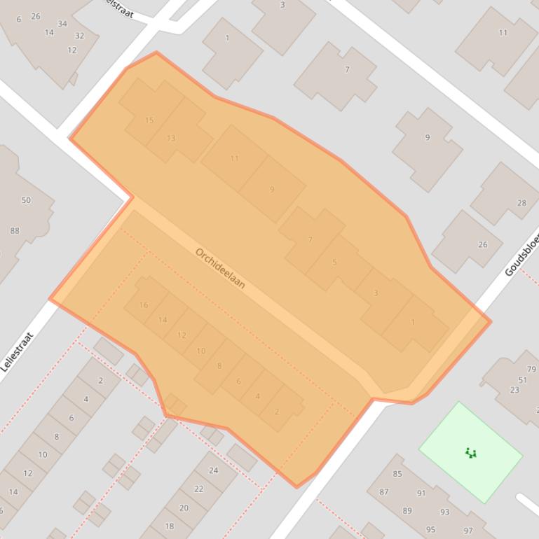 Kaart van postcodegebied 1171MH.