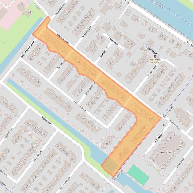 Kaart van postcodegebied 1171MN.