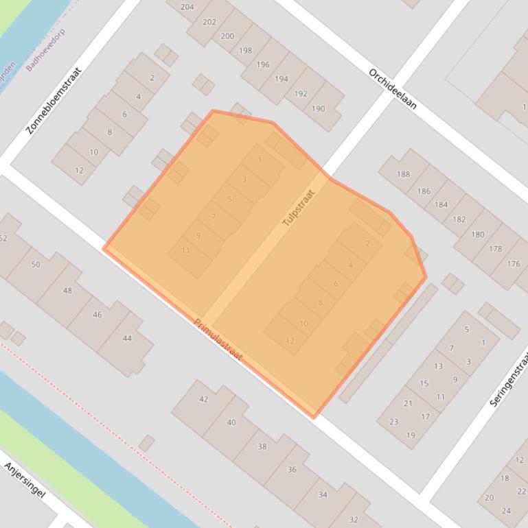 Kaart van postcodegebied 1171MT.