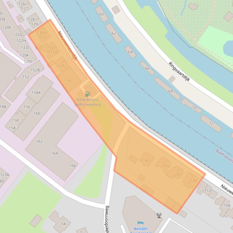 Kaart van postcodegebied 1171NH.