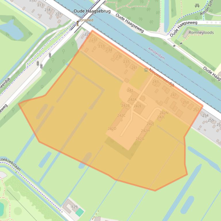 Kaart van postcodegebied 1171NN.