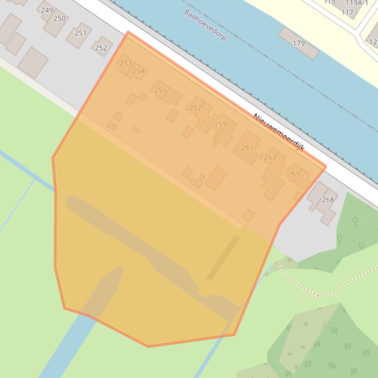 Kaart van postcodegebied 1171NP.