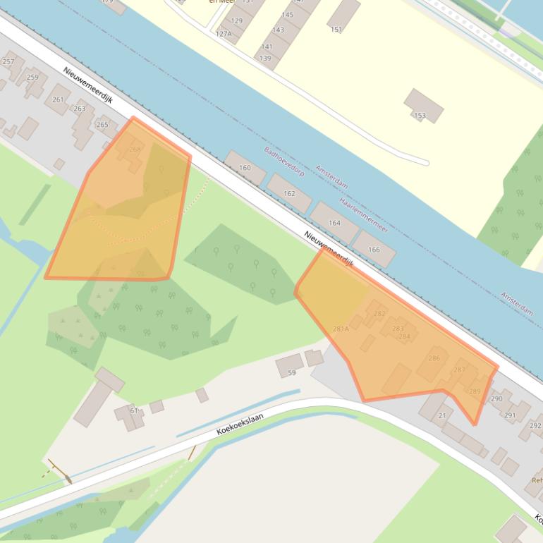 Kaart van postcodegebied 1171NR.