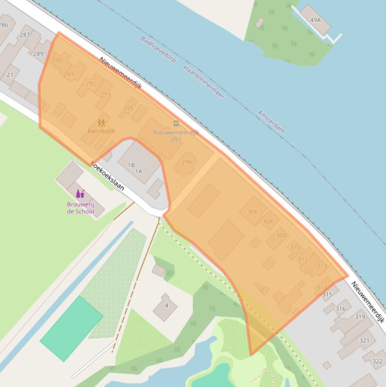 Kaart van postcodegebied 1171NS.