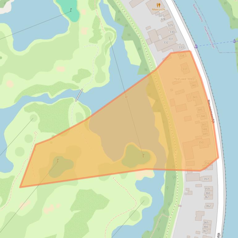 Kaart van postcodegebied 1171NV.