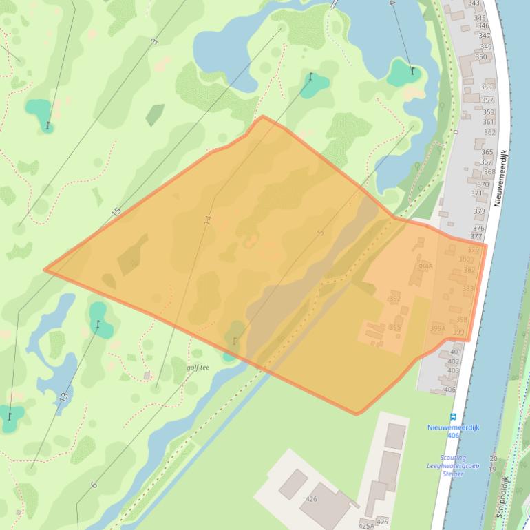 Kaart van postcodegebied 1171NX.