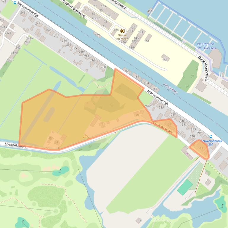 Kaart van postcodegebied 1171PG.