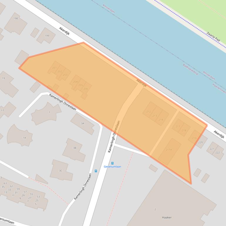 Kaart van postcodegebied 1171PZ.